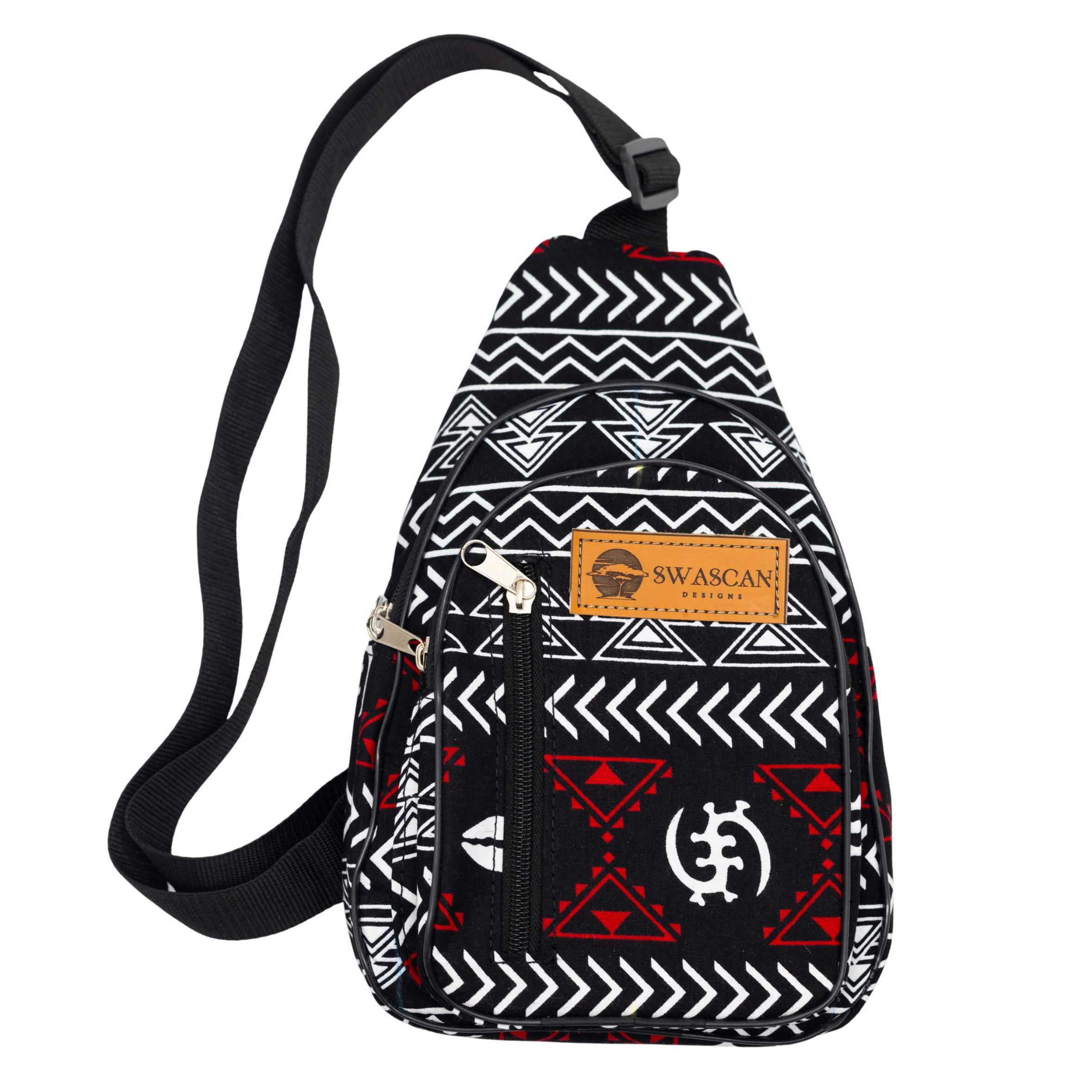 Akeyo Ankara Crossbody Bag - Compact African Print Handbag