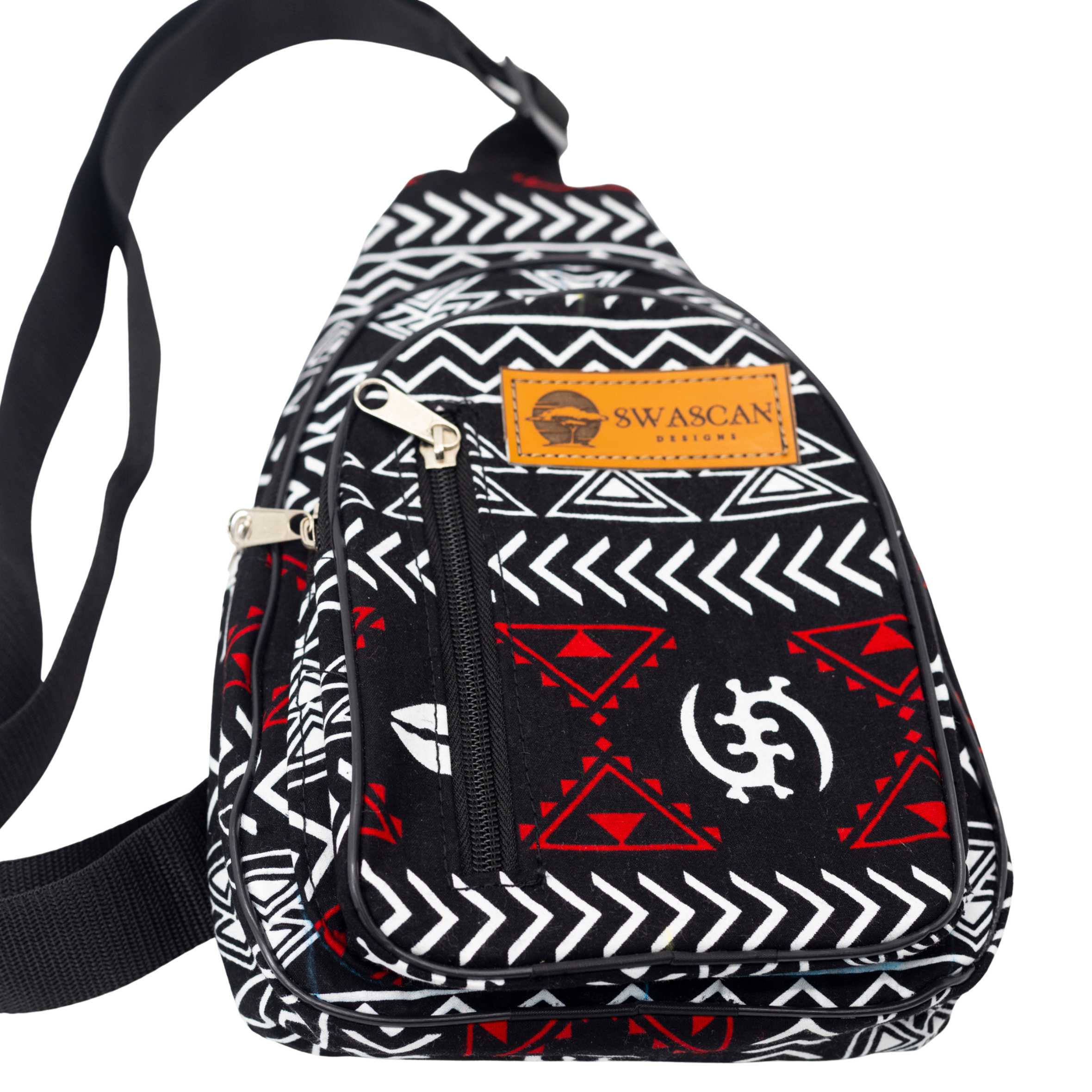 Akeyo Ankara Crossbody Bag - Compact African Print Handbag