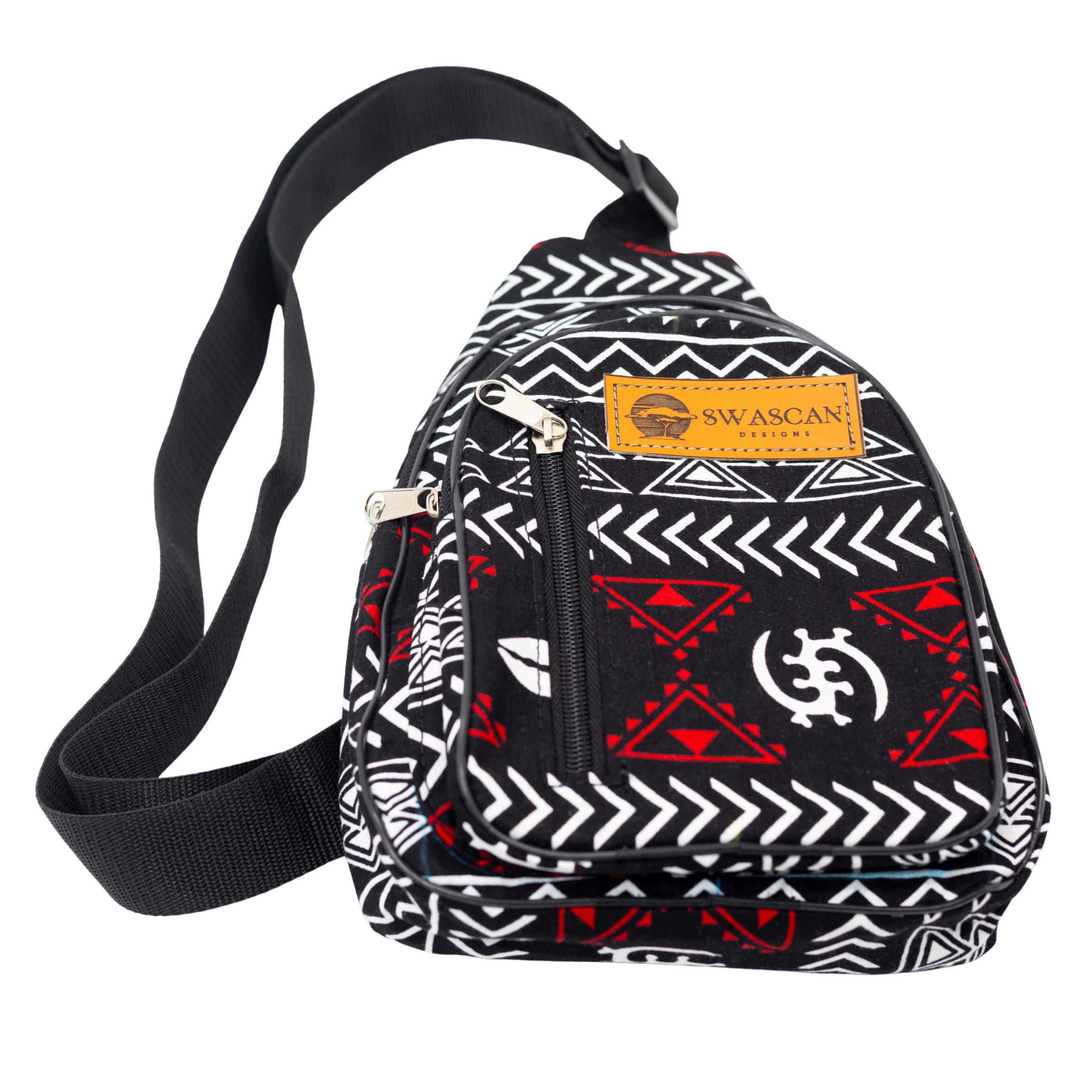 Akeyo Ankara Crossbody Bag - Compact African Print Handbag