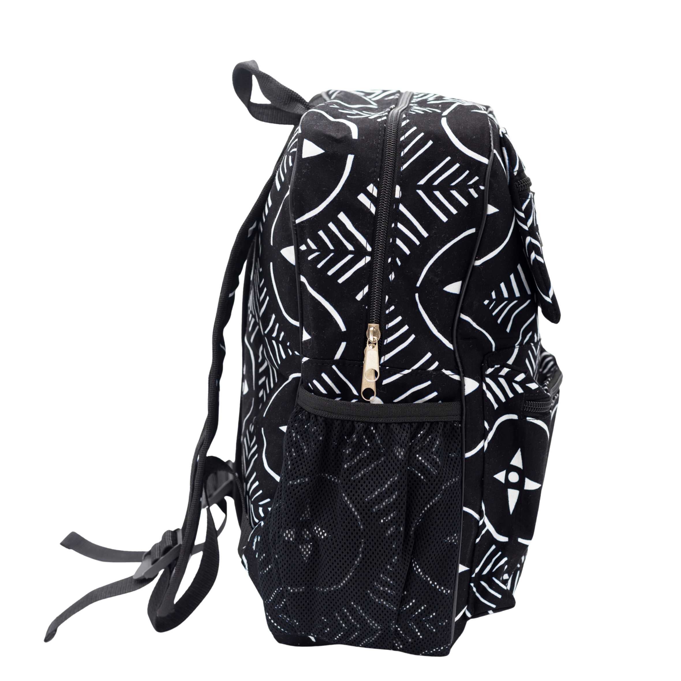 Akinyi Ankara Backpack Set - Bold Print Bag & Pouch Combo