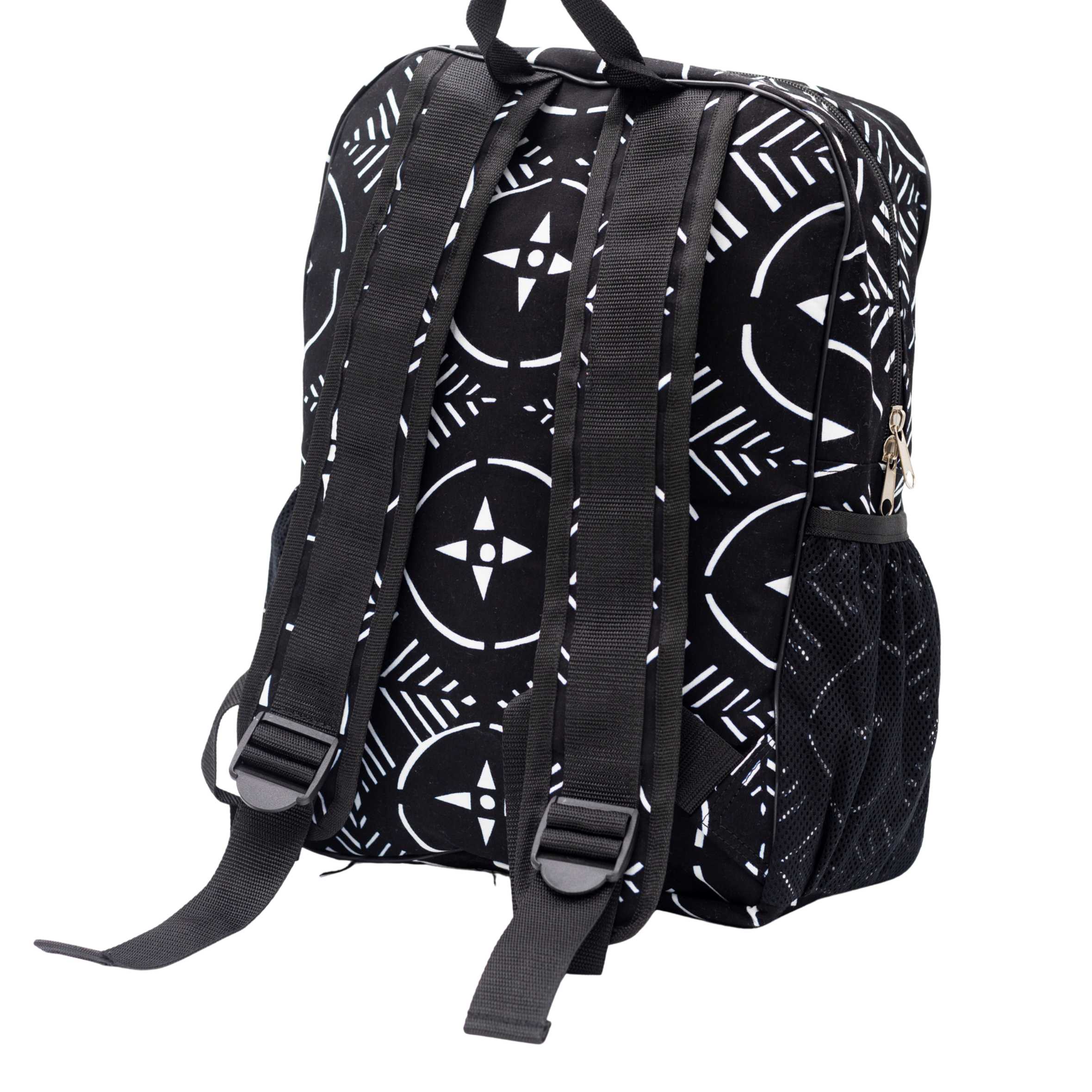 Akinyi Ankara Backpack Set - Bold Print Bag & Pouch Combo