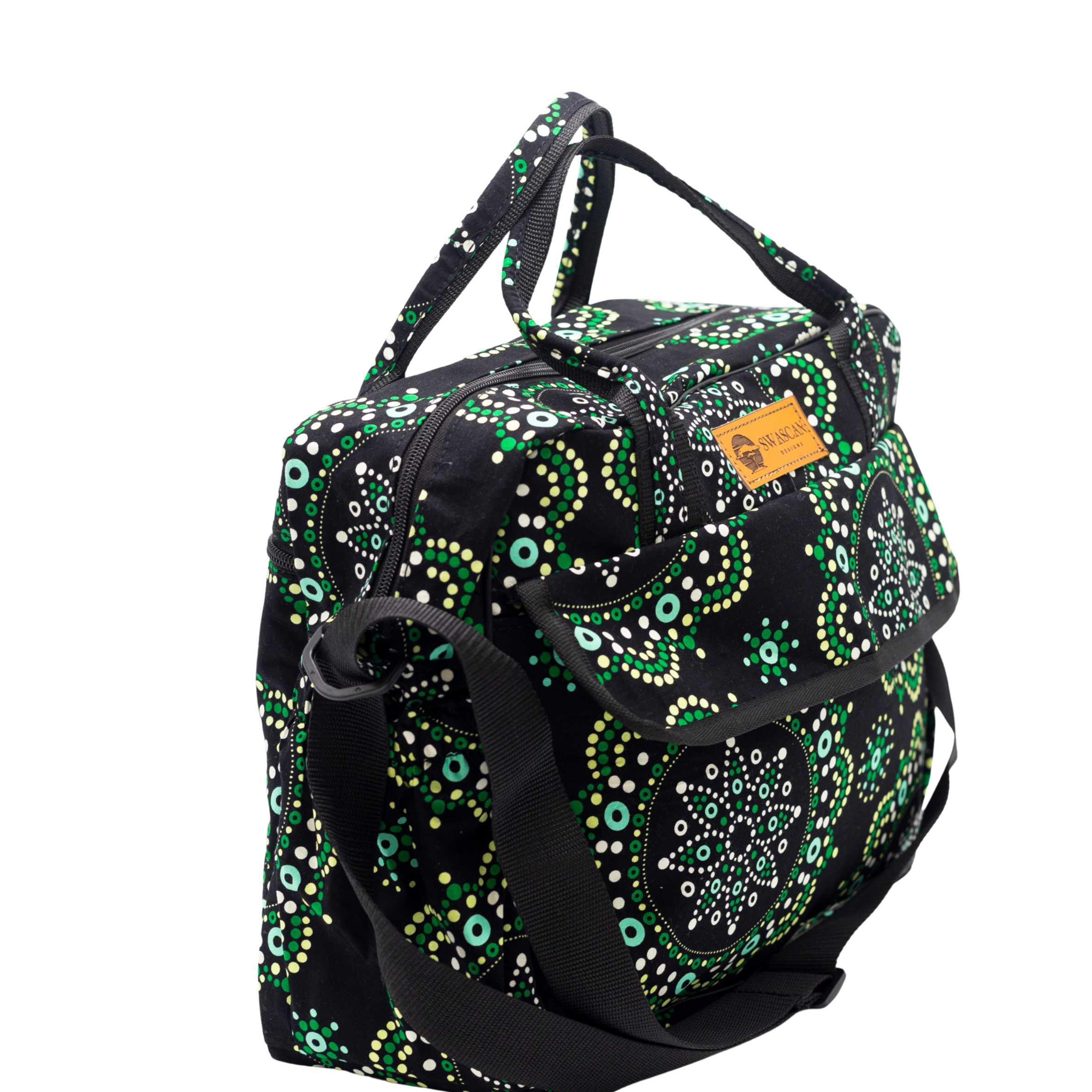 Asha Ankara Diaper Bag - African Print Baby Bag for Parents
