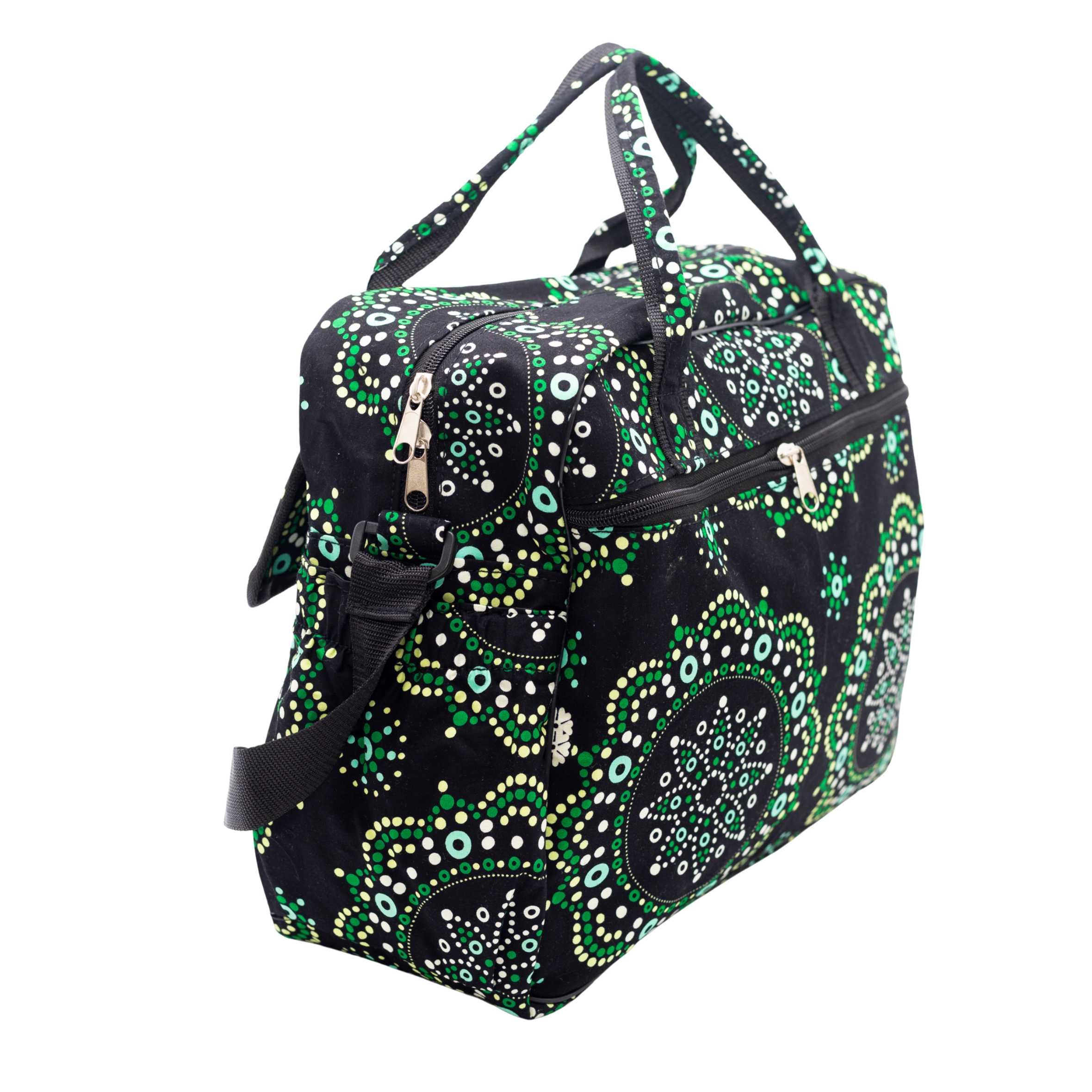 Asha Ankara Diaper Bag - African Print Baby Bag for Parents