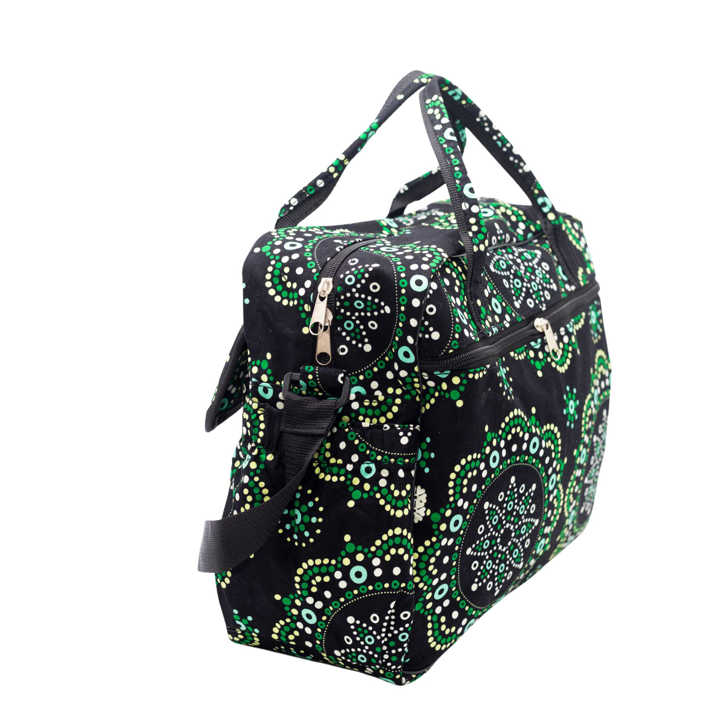 Asha Ankara Diaper Bag - African Print Baby Bag for Parents