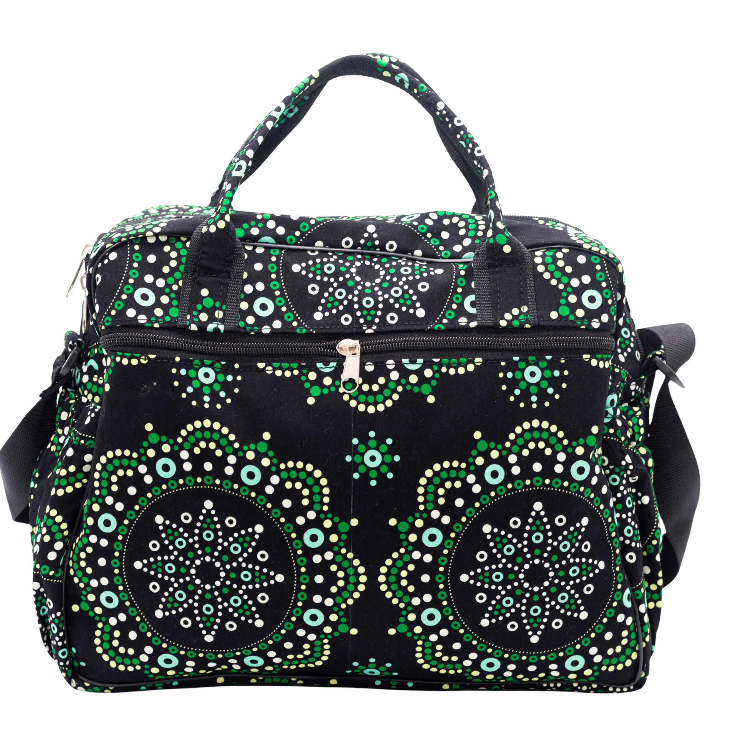 Asha Ankara Diaper Bag - African Print Baby Bag for Parents