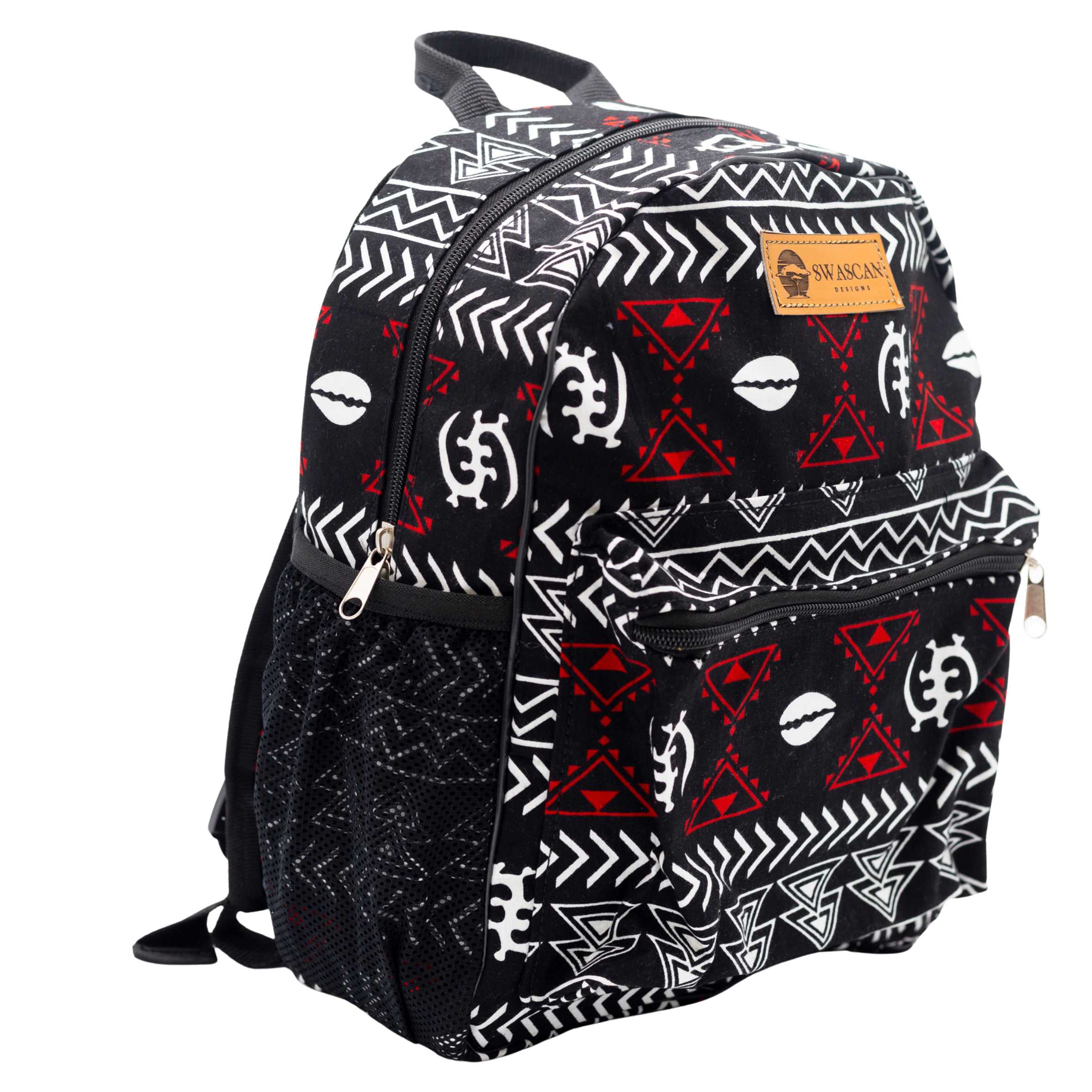 Atieno Set | Backpack & Pencil Case Combo in Tribal Print