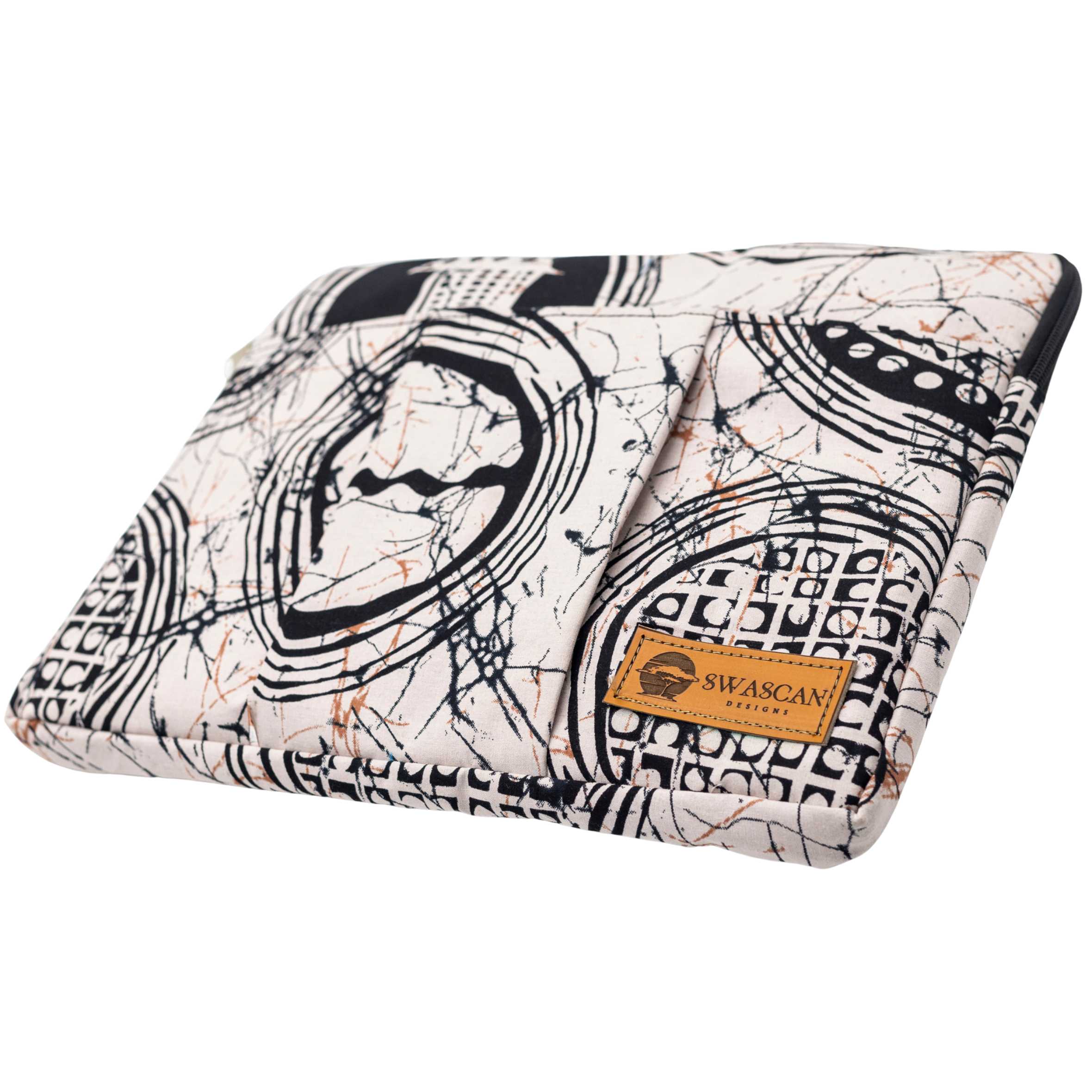 Binti Ankara Laptop Bag Set - Batik Print Work Bag & Washbag