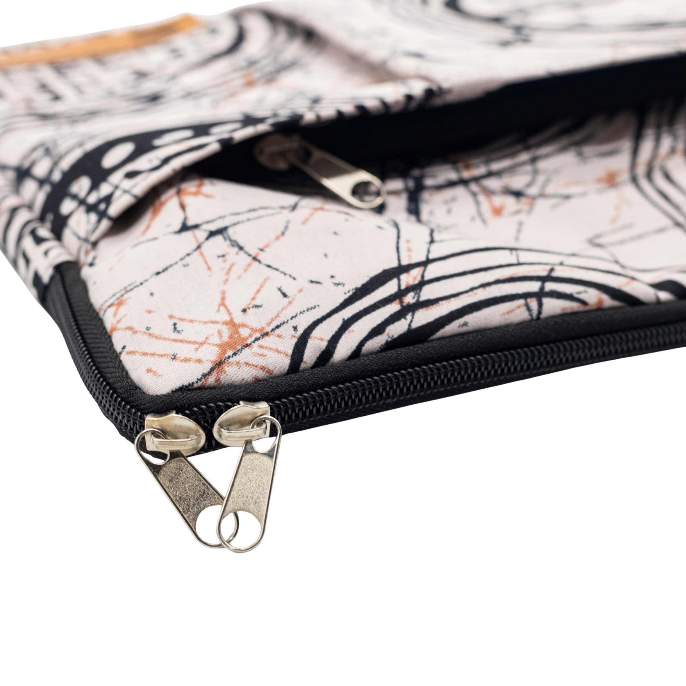 Binti Ankara Laptop Bag Set - Batik Print Work Bag & Washbag