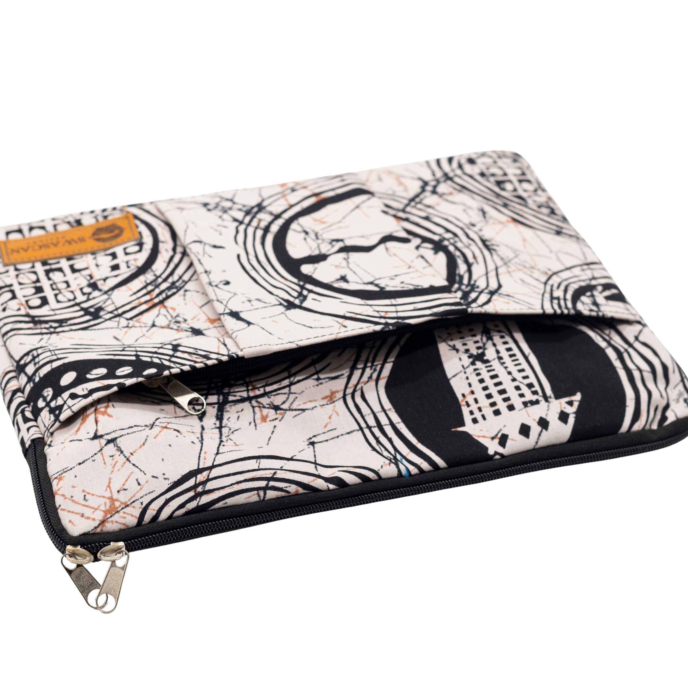 Binti Ankara Laptop Bag Set - Batik Print Work Bag & Washbag