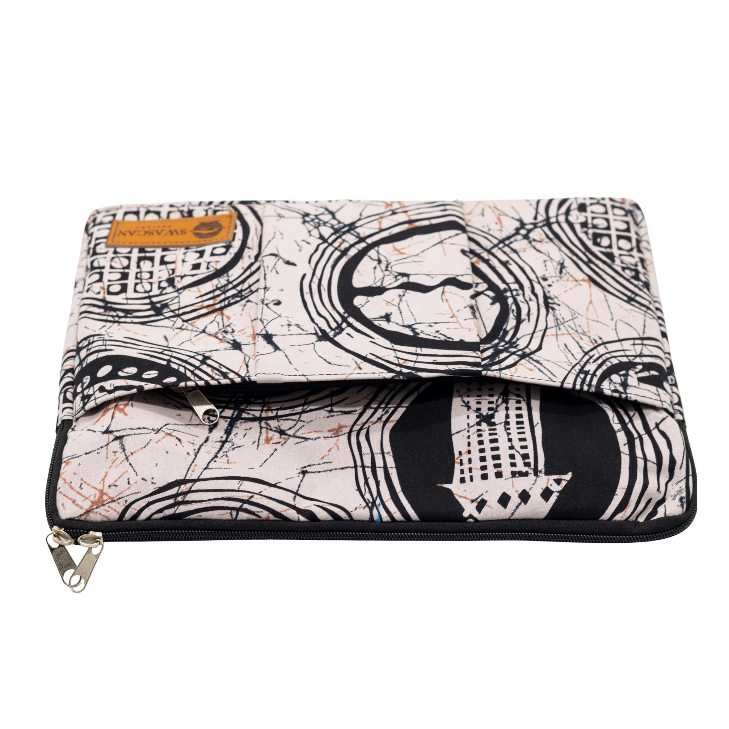 Binti Ankara Laptop Bag Set - Batik Print Work Bag & Washbag