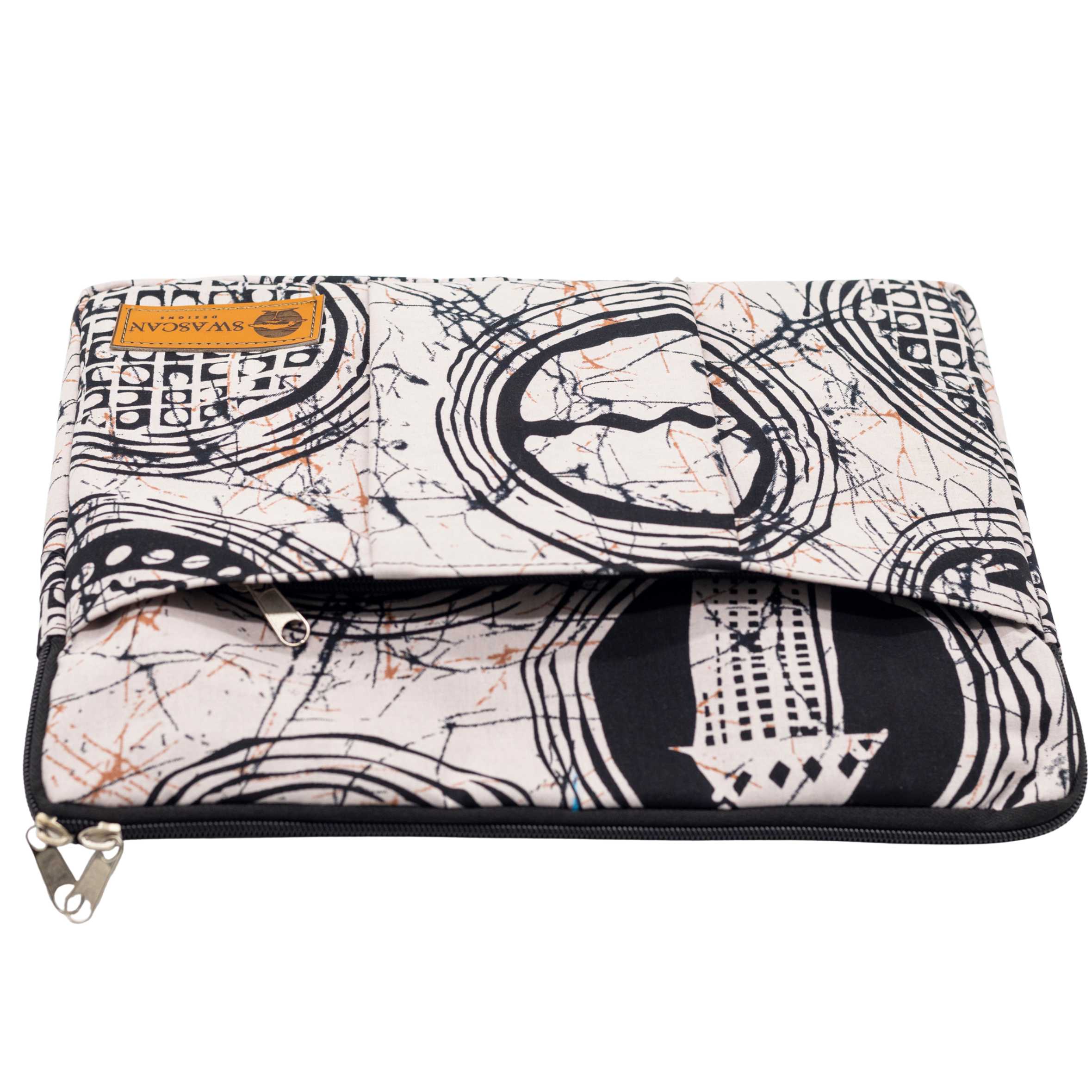 Binti Ankara Laptop Bag Set - Batik Print Work Bag & Washbag