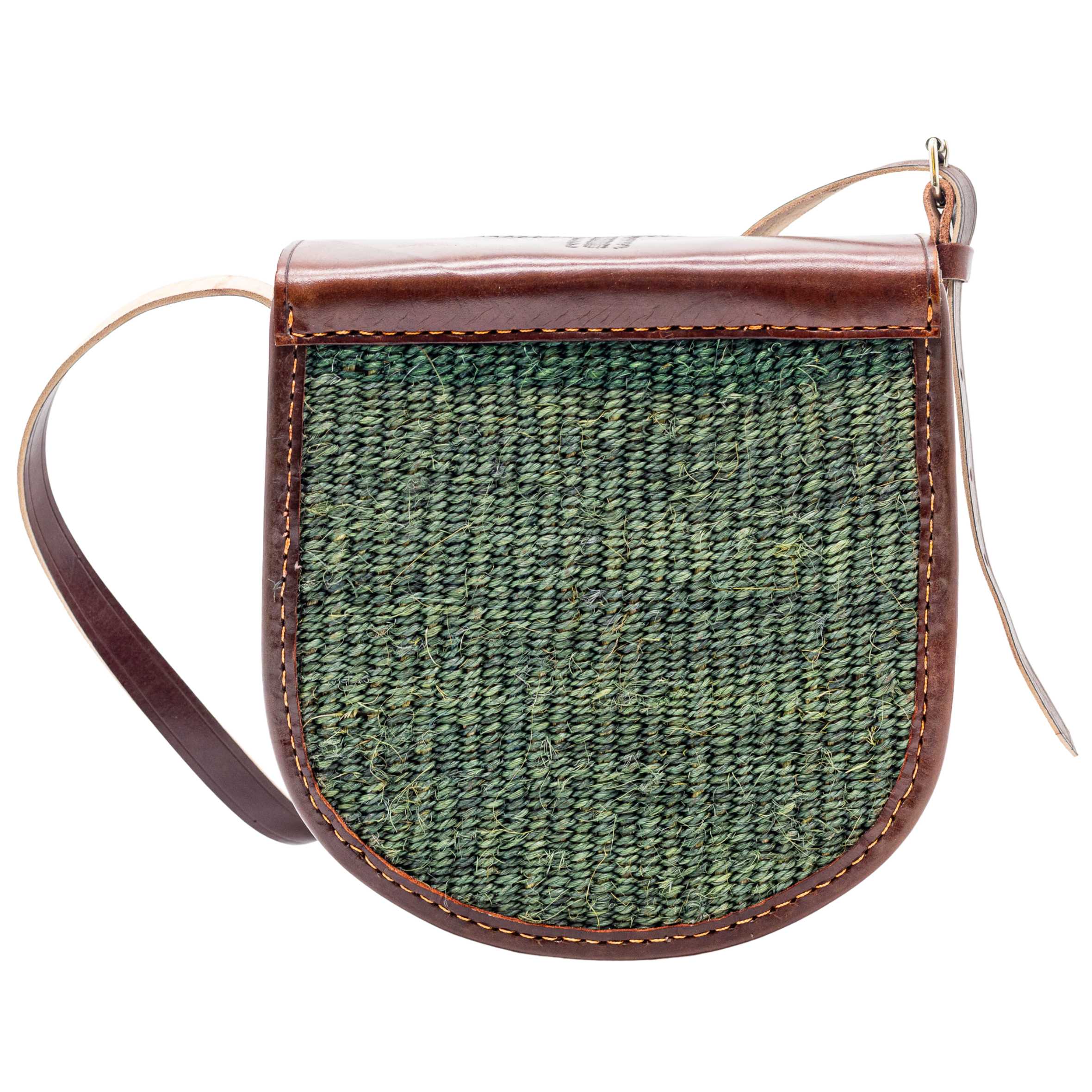 Djibouti Sisal Sling Bag - Handwoven Leather Crossbody