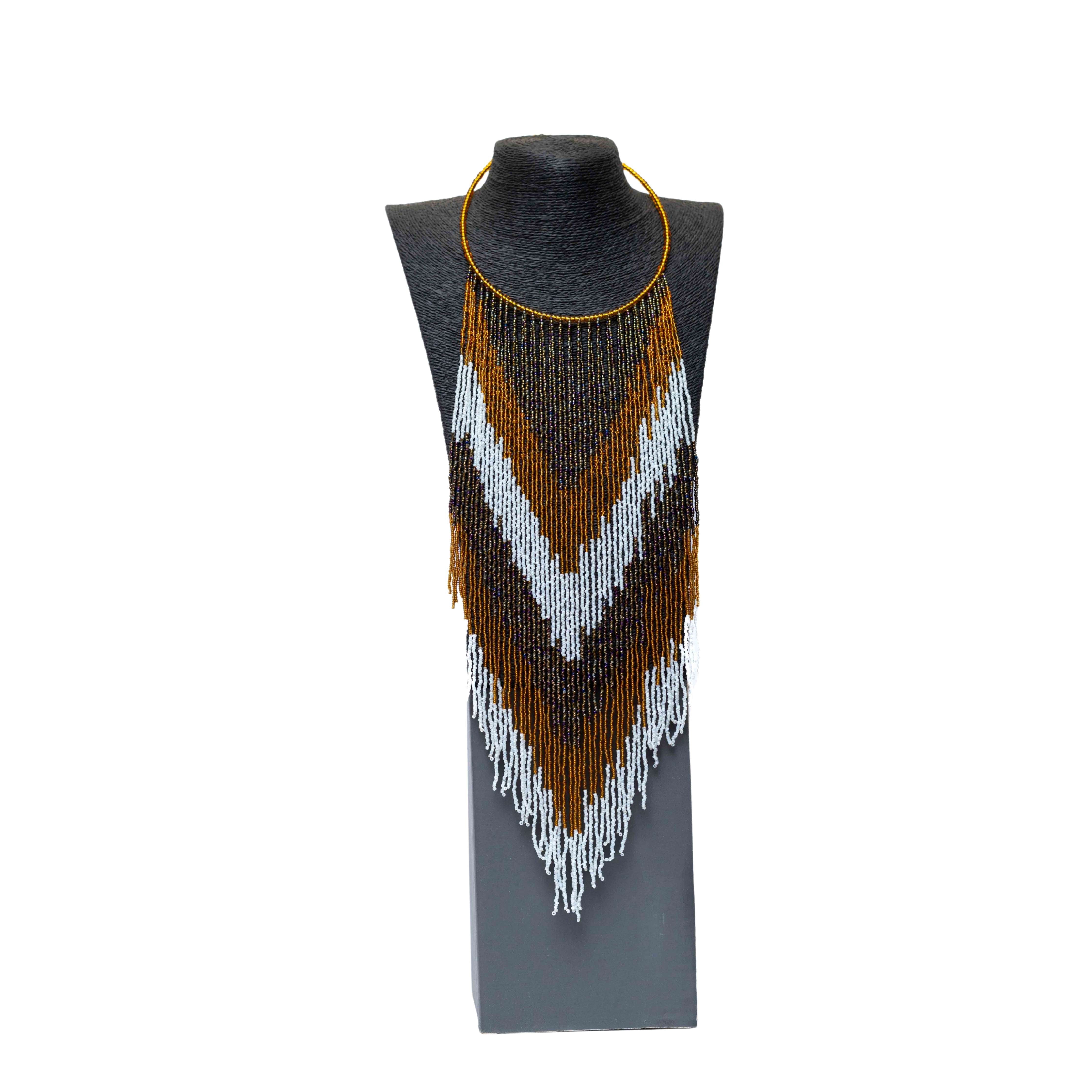 Beaded Fringe Neckpiece | Culture & Elegance
