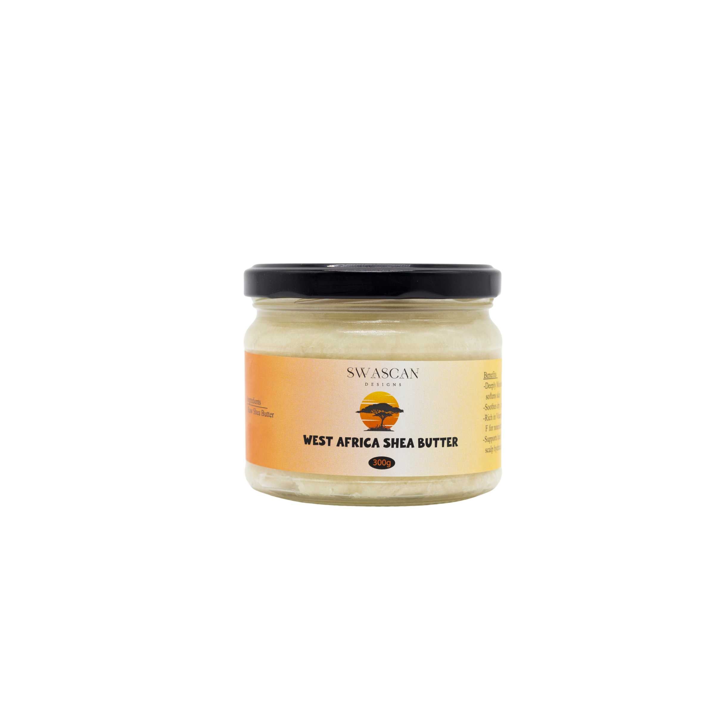 West Africa Shea Butter - 2 Jar Set | 300g of Pure Skin & Hair Nourishment