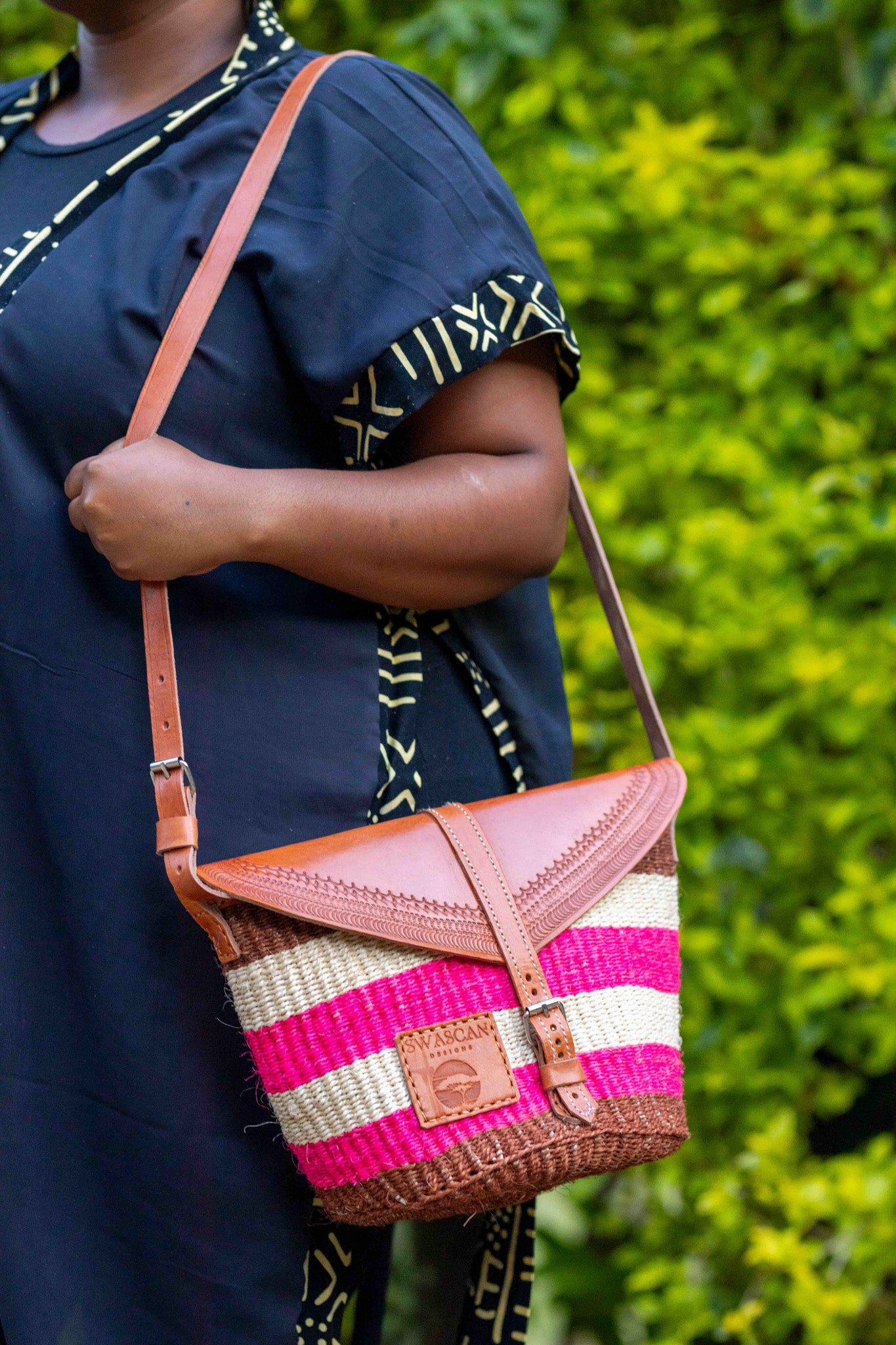 Mogadishu Large Sisal Tote - Handwoven African Market Bag