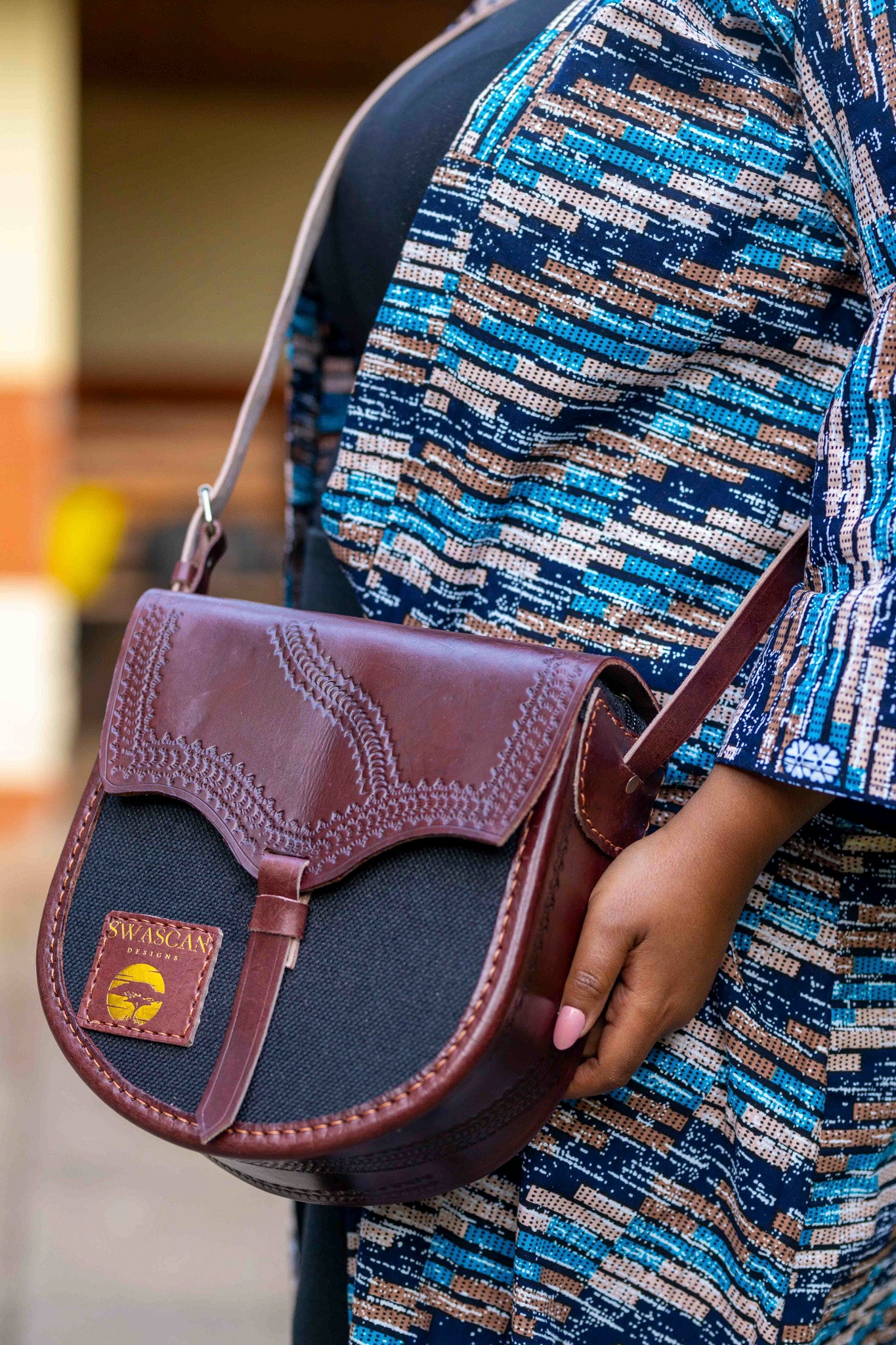 Sac tissé à la main rétro SwaScan | Un mélange de tradition et de chic moderne