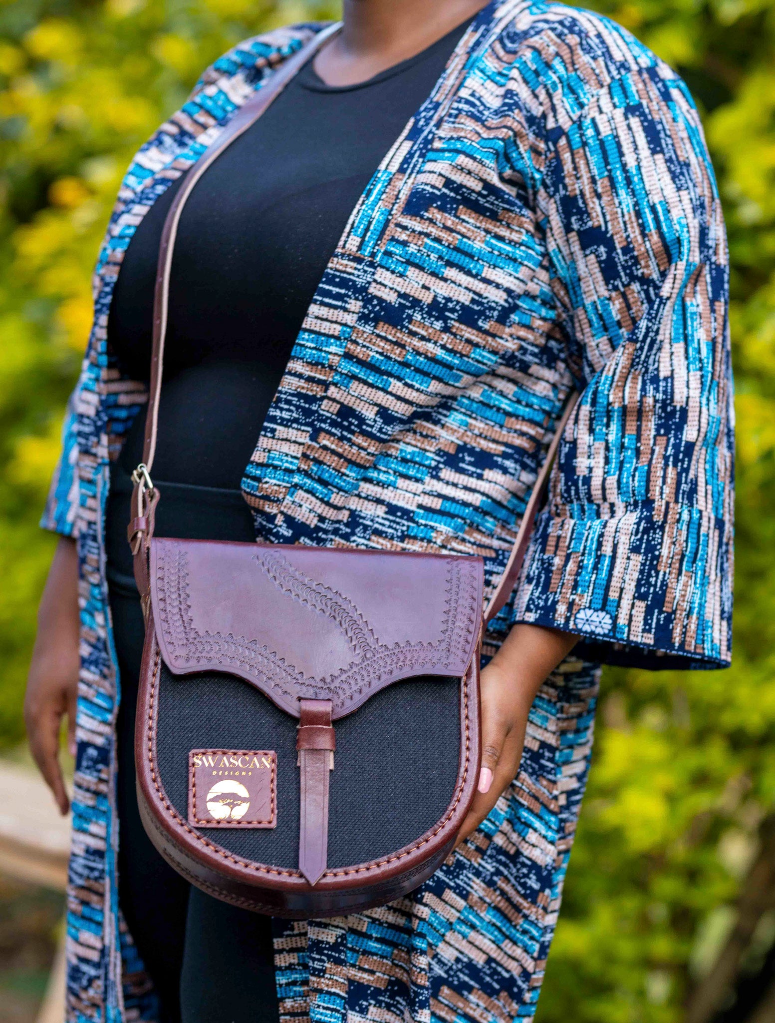 Sac tissé à la main rétro SwaScan | Un mélange de tradition et de chic moderne