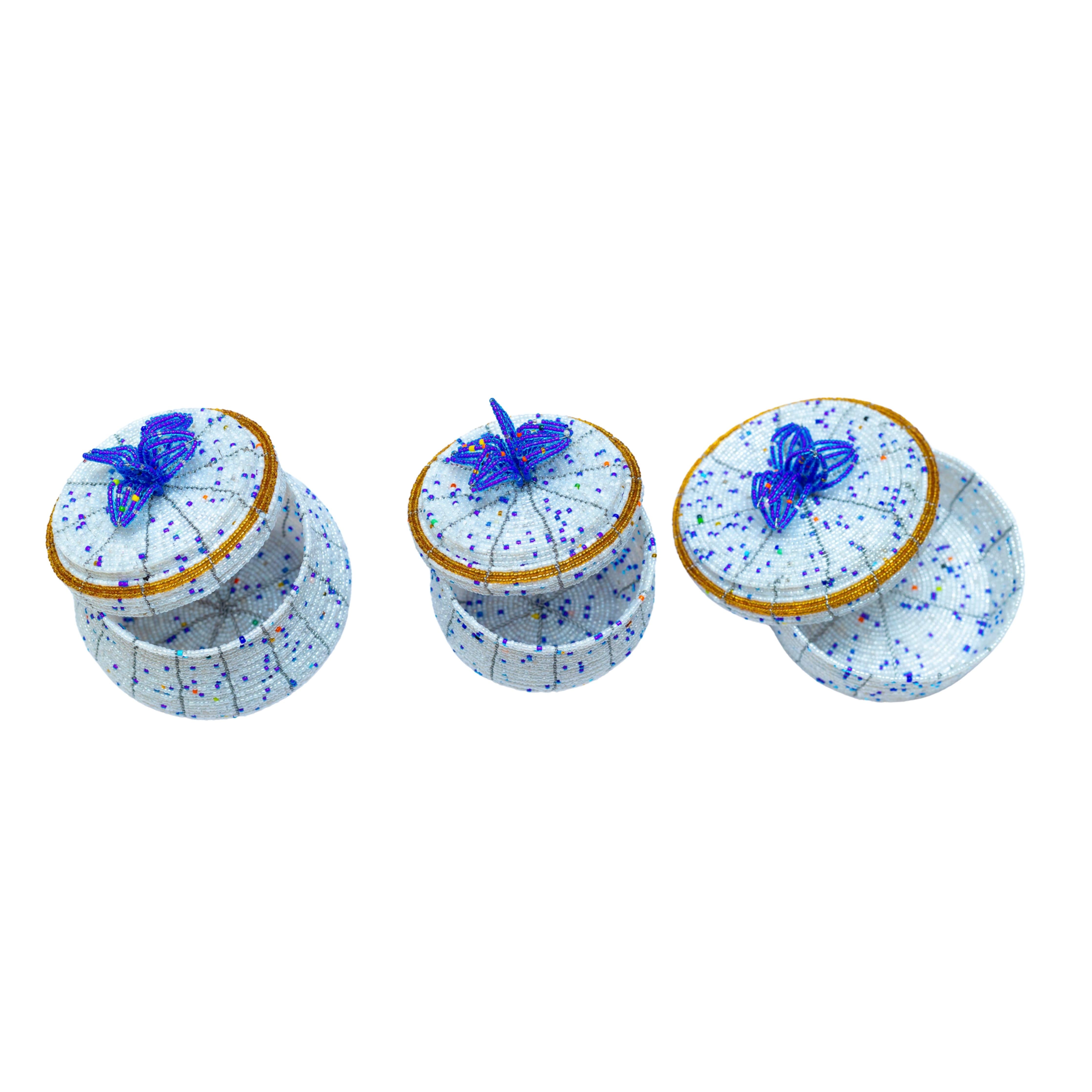 Beaded Pot-Shaped Jewelry Box Set – Timeless Elegance for Your Treasures