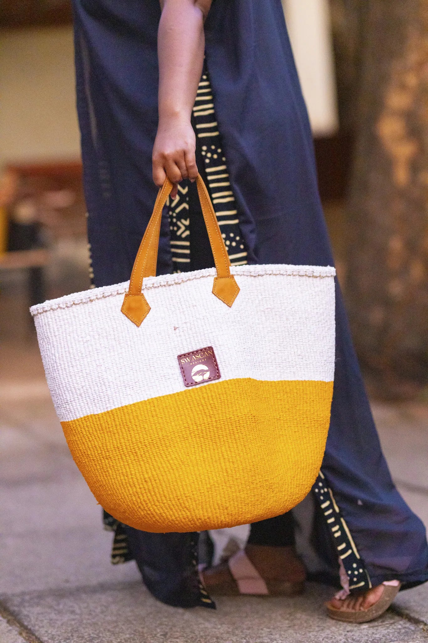 Dar es Salaam Handwoven Bag | Beautifully Handmade, Sleek Storage
